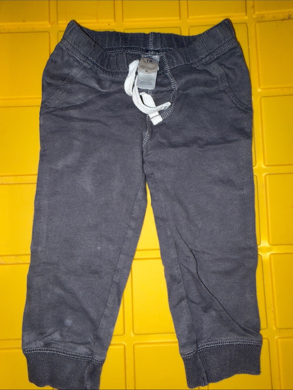 Carters Gray Jogger Pants with Drawstring